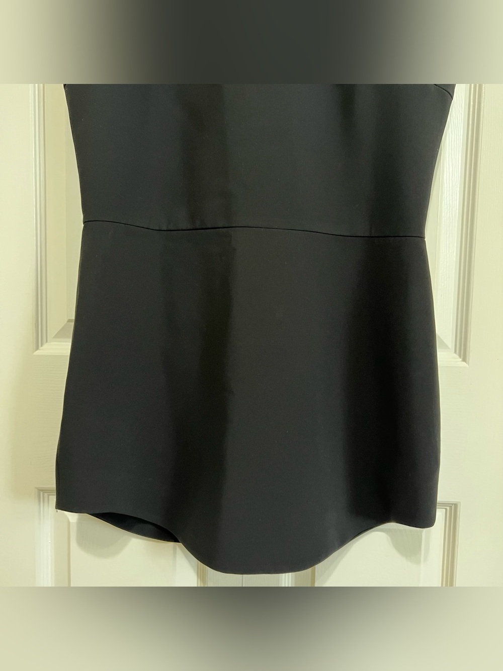 Amanda Uprichard Marshall Sleeveless Mock Neck Mini Dress in Black Size XL - Picture 4 of 14